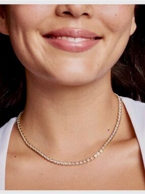 NWOT Kendra Scott Bella Gold Tennis Necklace